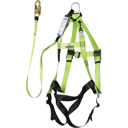 FBH-10000A6440-4 4' Class A Harness & Lanyard with 350 lbs. Capacity, Harness/Lanyard Combo Solutions industrielles ALPHA