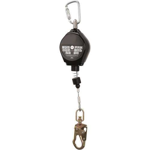 SRL-73302-20LE Cordage de s&eacute;curit&eacute; autor&eacute;tractable, 20', Acier galvanis&eacute;, Pivotant Solutions industrielles ALPHA