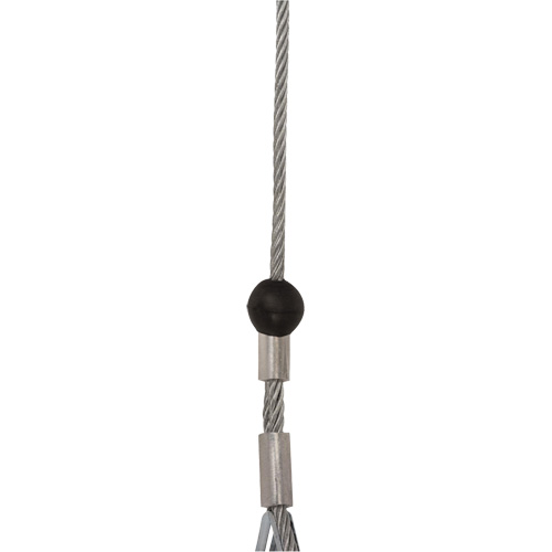 SRL-73302-20LE Cordage de s&eacute;curit&eacute; autor&eacute;tractable, 20', Acier galvanis&eacute;, Pivotant Solutions industrielles ALPHA