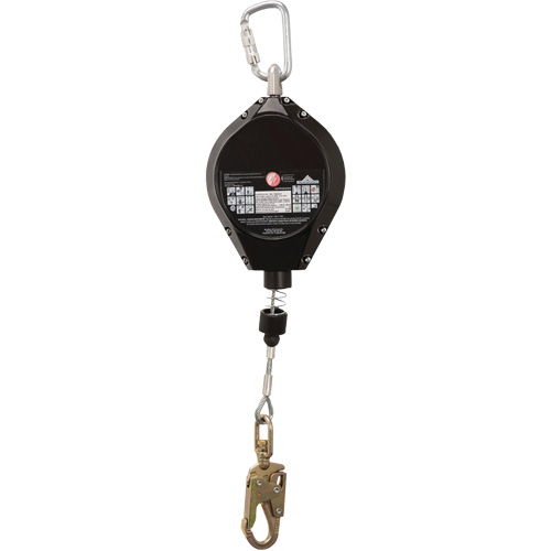 SRL-73302-40LE Cordage de s&eacute;curit&eacute; autor&eacute;tractable, 40', Acier galvanis&eacute;, Pivotant Solutions industrielles ALPHA