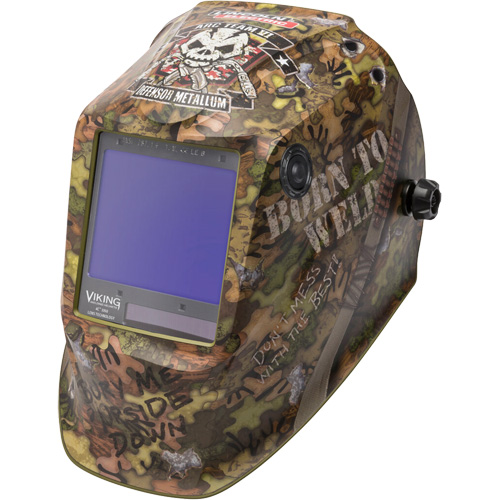 Masque de soudage VIKING 3350 Born To Weld, 3,74" lo x 3,34" la Champ de vision, Teinte 5 - 13 Solutions industrielles ALPHA