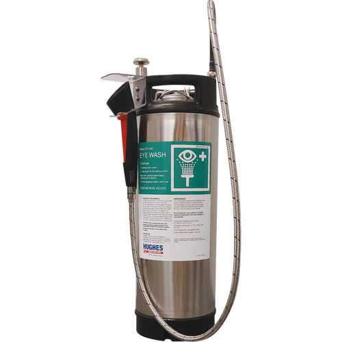 Douche d'urgence ind&eacute;pendante et portable, Pressuris&eacute;, Capacit&eacute; 4 gal., Conformit&eacute; Aucune Solutions industrielles ALPHA