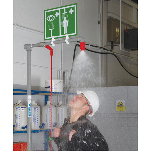 Combination Shower with Closed ABS Bowl & Top Inlet, Pedestal Solutions industrielles ALPHA