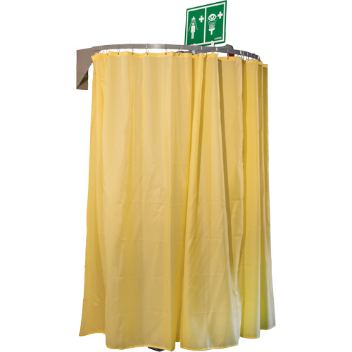 Wall Mounted Safety Shower Modesty Curtain Solutions industrielles ALPHA