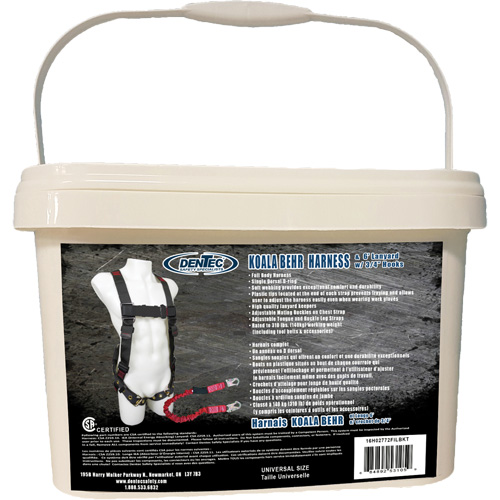 Koala Behr Safety Harness in Pail with 6' Lanyard, CSA Certified, Class A, 255 lbs. Cap. Solutions industrielles ALPHA