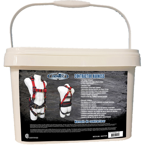 Contractor Safety Harness in Pail, CSA Certified, Class AP, Medium, 352 lbs. Cap. Solutions industrielles ALPHA