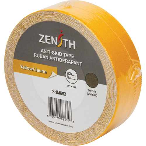 Anti-Skid Tape, 2" x 60', Yellow Solutions industrielles ALPHA