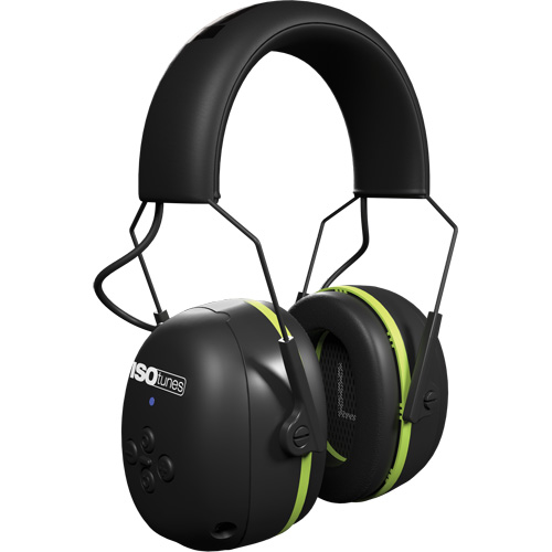 &eacute;couteurs Bluetooth Air Defender noir & vert, Style Bandeau, 24 dB Solutions industrielles ALPHA