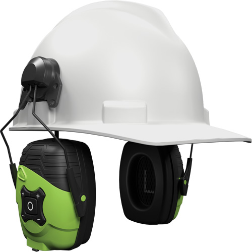 &eacute;couteurs Bluetooth Link Aware vert s&eacute;curit&eacute;, Style Fixation pour casque, 21 dB Solutions industrielles ALPHA