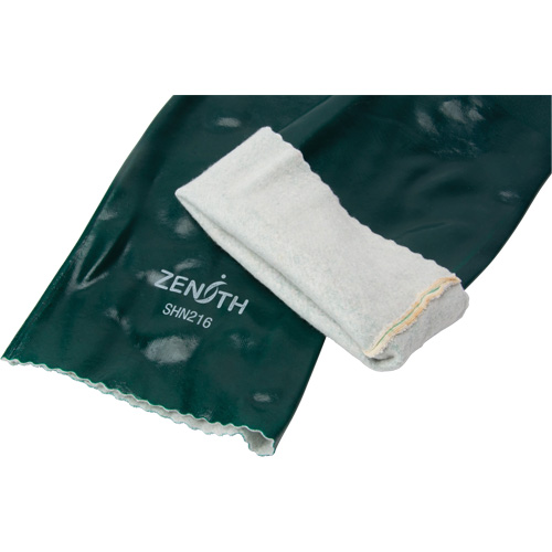 Double Dipped Green Gloves, 18" L, PVC, Cotton Jersey Inner Lining, 70-mil Solutions industrielles ALPHA