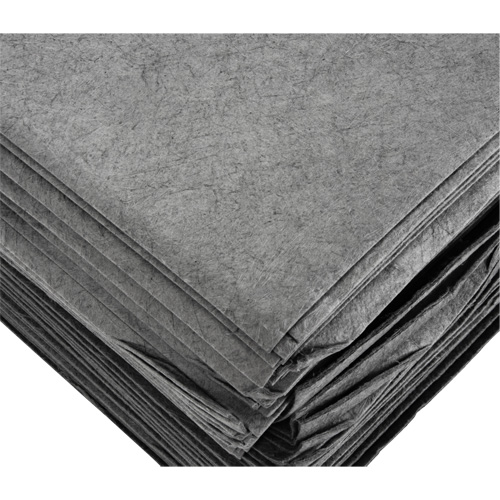 Feuilles absorbantes souffl&eacute;es, Universel, 15" x 19", 8 gal. d'absorption Solutions industrielles ALPHA