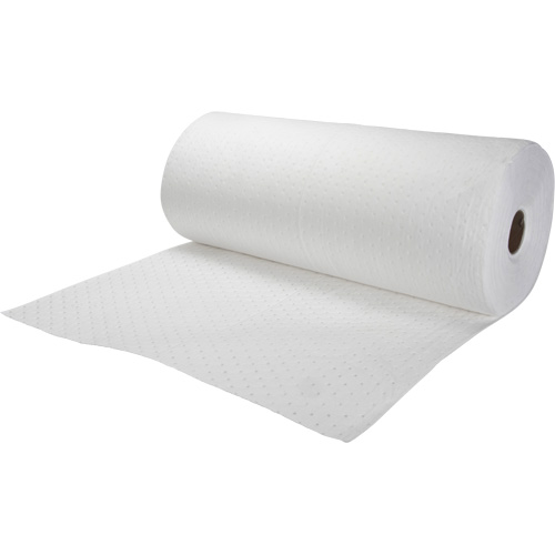Bonded Sorbent Rolls, Heavyweight, 150' L x 30" W, 24 gal. Absorbancy Solutions industrielles ALPHA