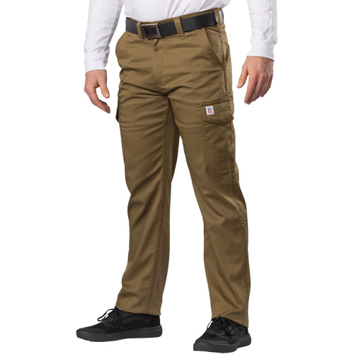 Pantalon cargo Big Flex, Poly-coton/Spandex, Vert olive militaire, Taille 46, Entrejambe 30 Solutions industrielles ALPHA