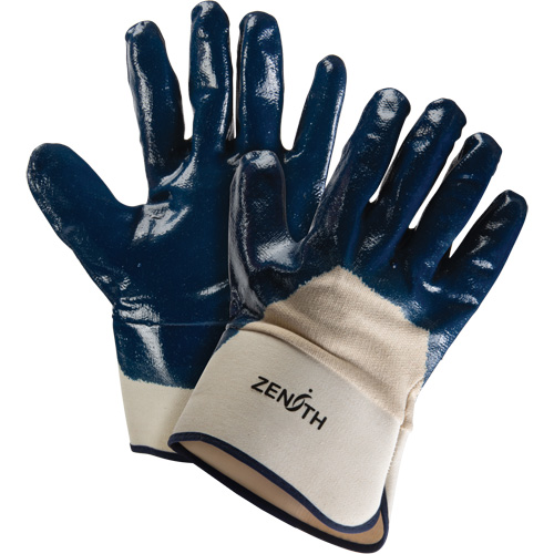 Heavyweight Safety Cuff Gloves, 11/2X-Large, Nitrile Coating, Cotton Shell Solutions industrielles ALPHA