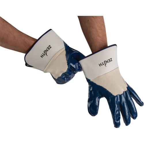 Heavyweight Safety Cuff Gloves, 11/2X-Large, Nitrile Coating, Cotton Shell Solutions industrielles ALPHA