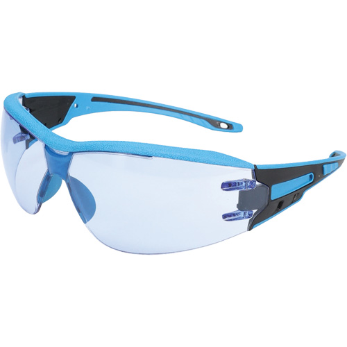 Captain Metal Detectable Rimless Safety Glasses, Light Blue Lens, Anti-Fog/Anti-Scratch, ANSI Z87+/Meets/Exceeds CSA Z94.3 Solutions industrielles ALPHA