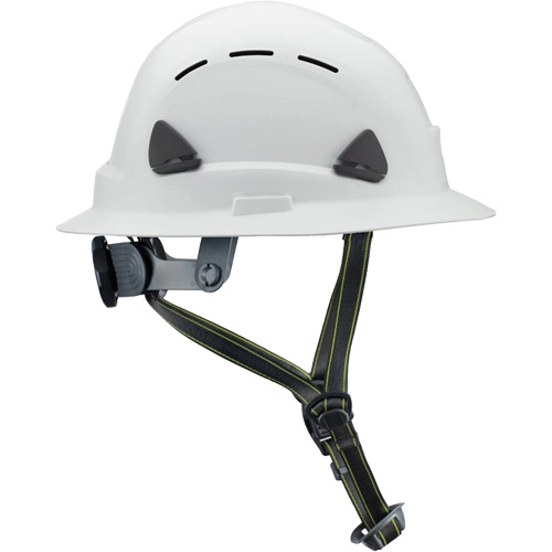 Casque Fibre Metal de style escalade avec bordure compl&egrave;te, R&eacute;pond aux normes CSA type 2, Suspension Rochet, Ventil&eacute; Solutions industrielles ALPHA