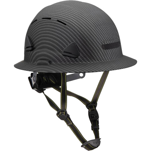 Casque Fibre Metal de style escalade avec bordure compl&egrave;te, R&eacute;pond aux normes CSA type 2, Suspension Rochet, Ventil&eacute; Solutions industrielles ALPHA