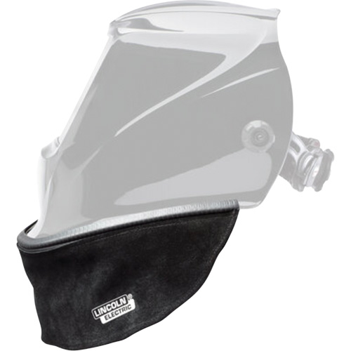 Split Leather Helmet Bib with Press Fit Seal, Black Solutions industrielles ALPHA