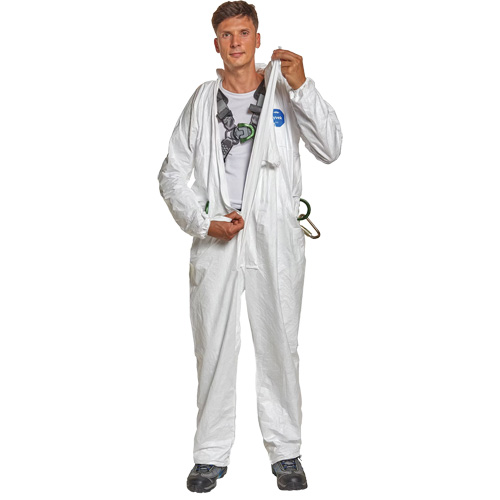 Harness-Compatible Disposable Coverall, Medium, White, Tyvek&reg; 500 Solutions industrielles ALPHA