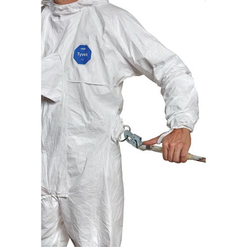 Harness-Compatible Disposable Coverall, Medium, White, Tyvek&reg; 500 Solutions industrielles ALPHA