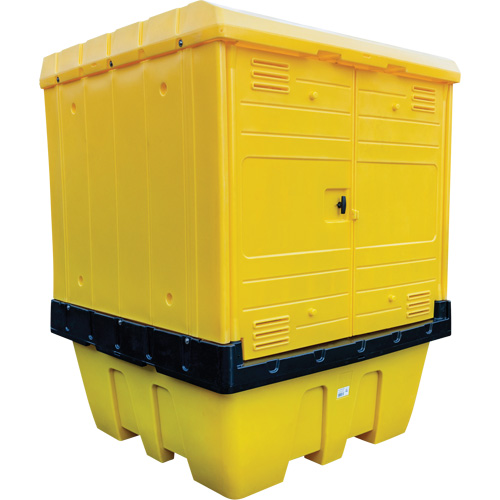 Hard Cover IBC Spill Pallet, 70" L x 70" W x 90" H, 1135 lbs. Load Capacity Solutions industrielles ALPHA