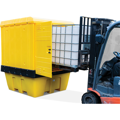 Hard Cover IBC Spill Pallet, 70" L x 70" W x 90" H, 1135 lbs. Load Capacity Solutions industrielles ALPHA