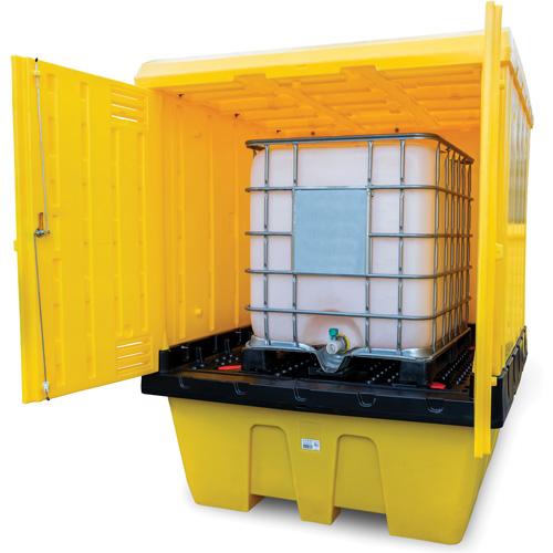 Hard Cover IBC Spill Pallet, 70" L x 70" W x 90" H, 1135 lbs. Load Capacity Solutions industrielles ALPHA