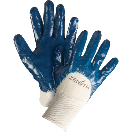 Medium-Weight Interlock Lined Gloves, 9/Large, Nitrile Coating, Cotton Shell Solutions industrielles ALPHA