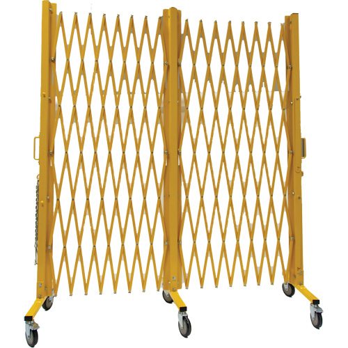 Expandable Barrier, 84" H x 20' L, Yellow Solutions industrielles ALPHA