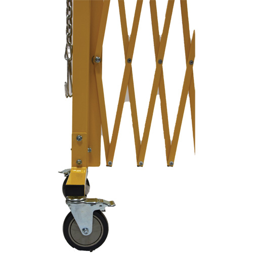 Expandable Barrier, 84" H x 20' L, Yellow Solutions industrielles ALPHA