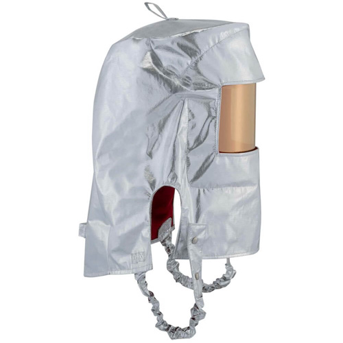Cagoule r&eacute;fl&eacute;chissant la chaleur avec fen&ecirc;tre transparente dor&eacute;e Solutions industrielles ALPHA