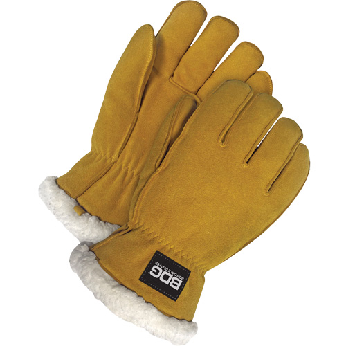Gants de conducteur, T-Grand, Paume en Cuir de daim refendu, Tissu-laine Solutions industrielles ALPHA
