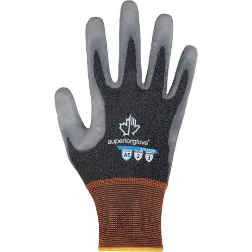 Dexterity Pro S21TAXRPU Cut Protection Gloves, Size 5, 21 Gauge, Polyurethane Coated, Nylon/TenActiv Shell, ASTM ANSI Level A5 Solutions industrielles ALPHA