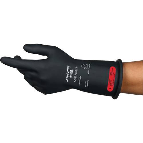 Gants &eacute;lectriques isol&eacute;s ultra l&eacute;gers ActivArmr RIG R011BUL, ASTM classe 0, Taille 8, 11" lo Solutions industrielles ALPHA