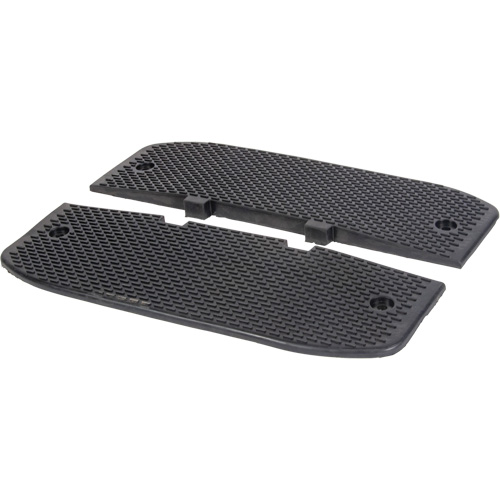 Embouts d'extr&eacute;mit&eacute;s pour bosse de d&eacute;c&eacute;l&eacute;ration, Caoutchouc, 3' lo x 20" la x 2" h Solutions industrielles ALPHA