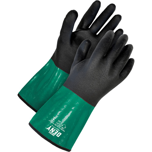 Gants r.sistant aux produits chimiques avec doublure r&eacute;sistante &agrave; la coupe, Taille 7/Petit, 12" lo, PVC Solutions industrielles ALPHA