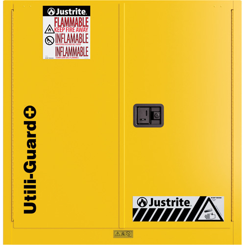 Utili-Guard+ Flammable Safety Cabinet, 30 gal., 1 Door, 43" W x 44" H x 22" D Solutions industrielles ALPHA