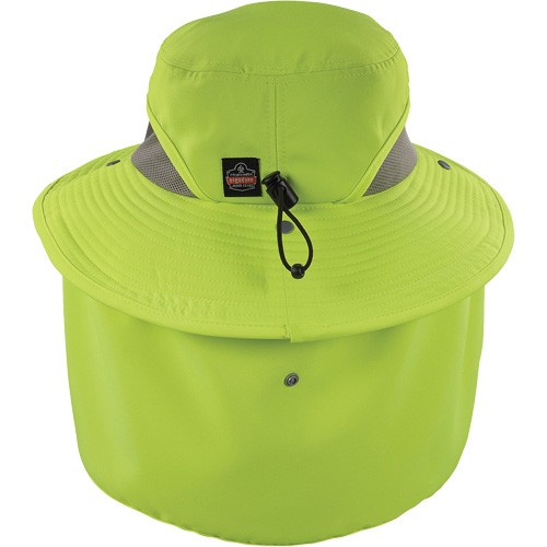 Chapeau de garde forestier 8934 Chill-Its avec prot&egrave;ge-nuque, grand/tr&egrave;s-grand, Lime haute visibilit&eacute; Solutions industrielles ALPHA
