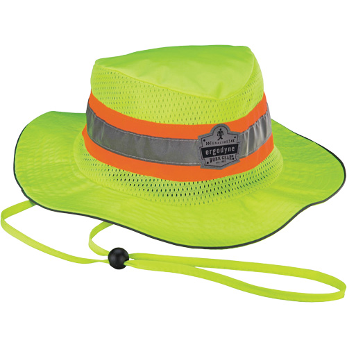 Chapeau de soleil de garde forestier GloWear 8935, petit/moyen, Jaune lime haute visibilit&eacute;, Polyester Solutions industrielles ALPHA