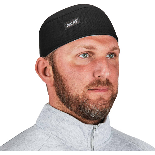 Chill-Its 6630 High-Performance Skull Cap with Terry Cloth Sweatband, Black Solutions industrielles ALPHA