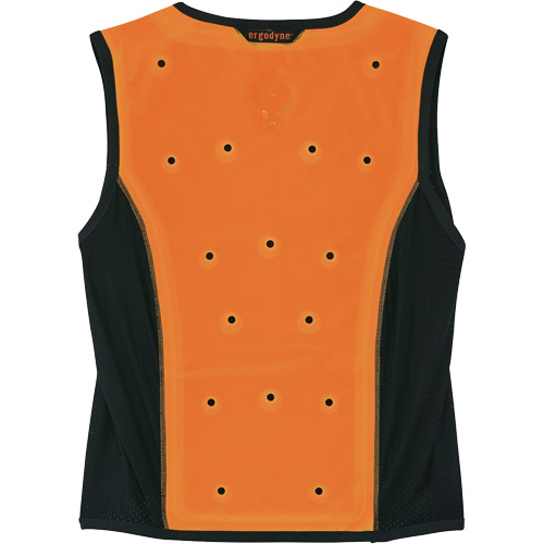 Chill-Its 6685 Dry Evaporative Cooling Vest with Zipper Closure, 2X-Large, Orange Solutions industrielles ALPHA