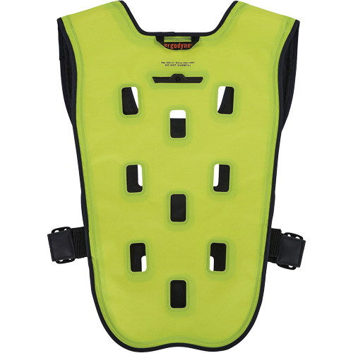 Chill-Its 6685 Dry Evaporative Cooling Vest with Zipper Closure, X-Small, High Visibility Lime-Yellow Solutions industrielles ALPHA