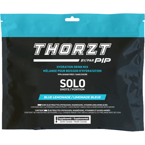 THORZT Sugar-Free Solo Shot Hydration Drink Mix, Single Serve, Blue Lemonade Solutions industrielles ALPHA