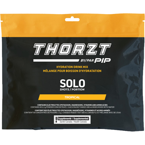 THORZT Sugar-Free Solo Shot Hydration Drink Mix, Single Serve, Tropical Solutions industrielles ALPHA