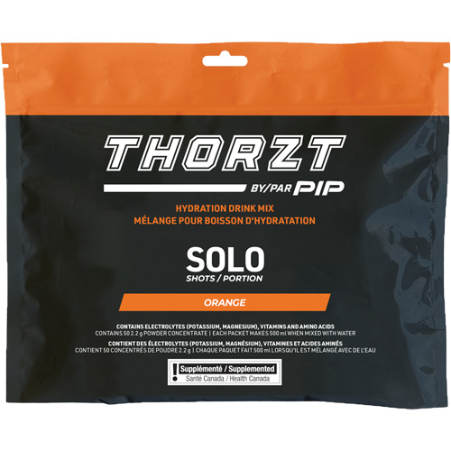 THORZT Sugar-Free Solo Shot Hydration Drink Mix, Single Serve, Orange Solutions industrielles ALPHA