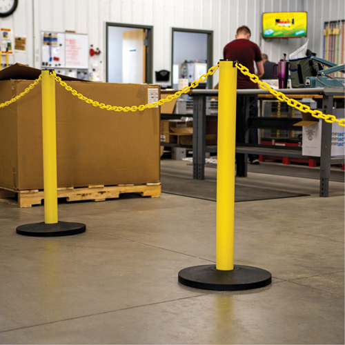 Montant industriel, Hauteur de 37", Jaune Solutions industrielles ALPHA