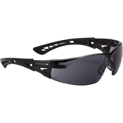 Lunettes de s&eacute;curit&eacute; Rush + Petit BSSI, Lentille Gris/Fum&eacute;e, Antibu&eacute;e/Anti-&eacute;gratignures, ANSI Z87+ Solutions industrielles ALPHA