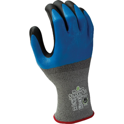 Gants r&eacute;sistant &agrave; la coupe 376, 10/2T-Grand, R&ecirc;vetement Nitrile/Mousse de nitrile, Calibre 13, Enveloppe en Polyester/Acier inoxydable Solutions industrielles ALPHA