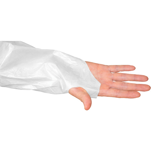 CoverMe Gown with Thumbholes, One Size, White, Polyethylene Solutions industrielles ALPHA
